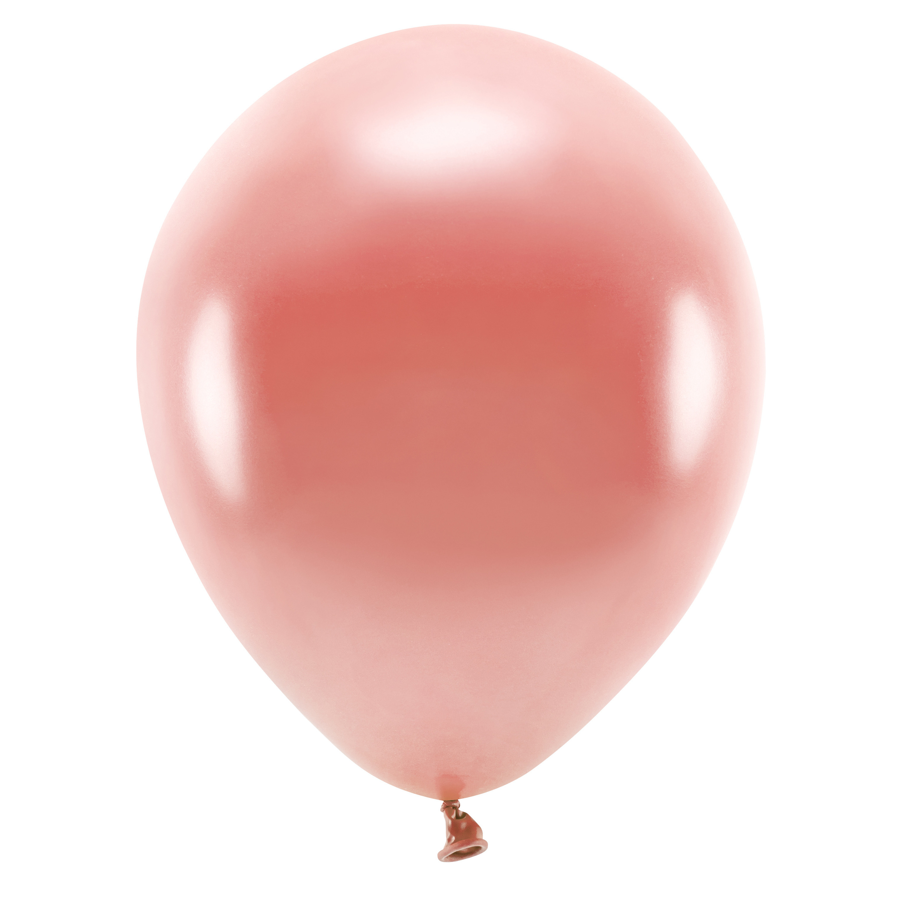 100x Milieuvriendelijke ballonnen rosegoud 26 cm voor lucht of helium -