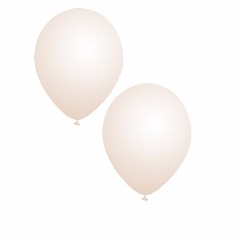 100x stuks verjaardag feest ballonnen transparant -