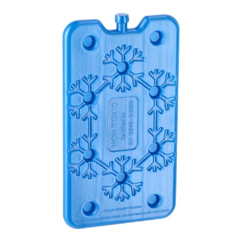 1x Blauwe koelelementen 400 gram 14 x 25 cm - Koelblokken/koelelementen voor koeltas/koelbox