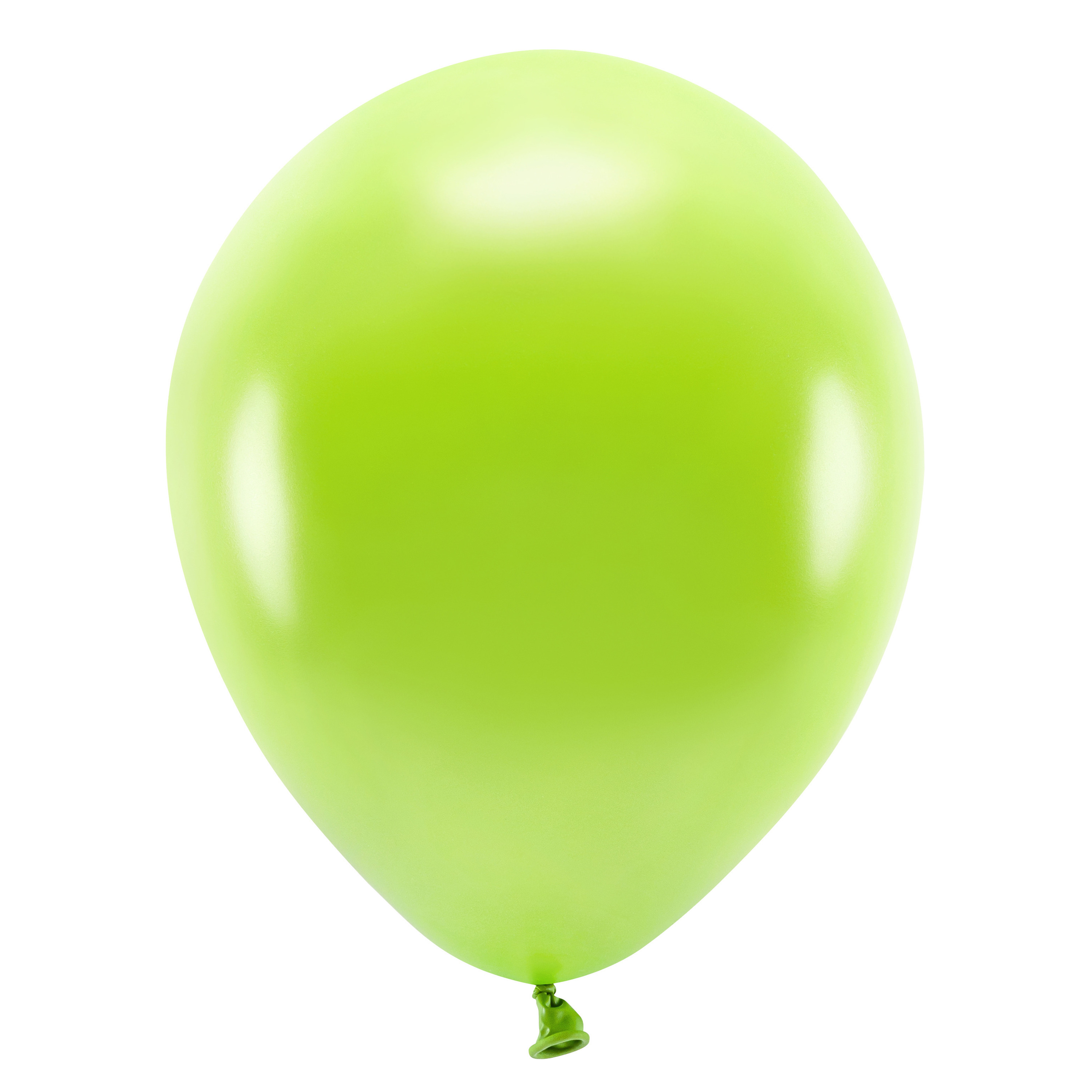 200x Milieuvriendelijke ballonnen lichtgroen 26 cm voor lucht of helium -