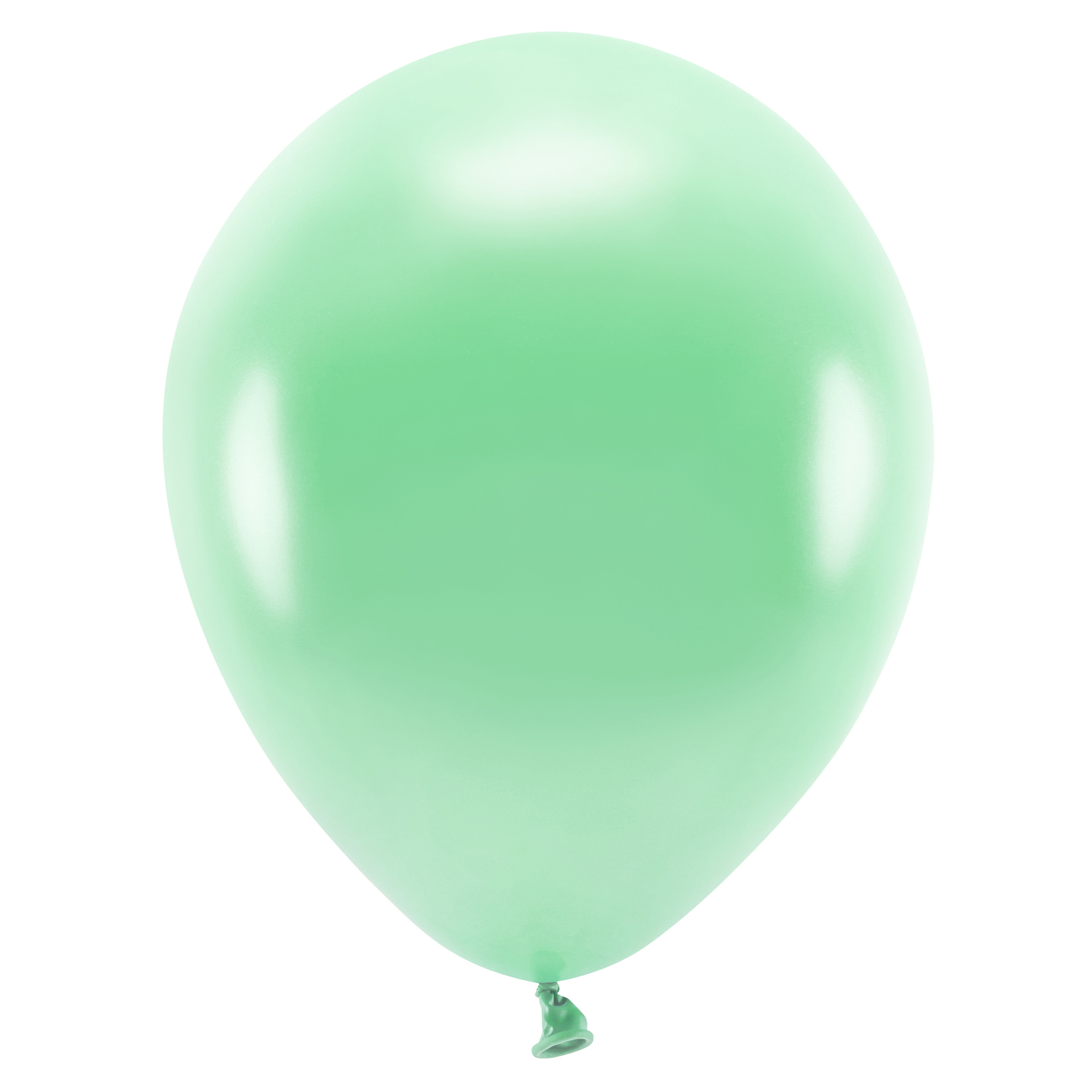 200x Milieuvriendelijke ballonnen mintgroen 26 cm voor lucht of helium -