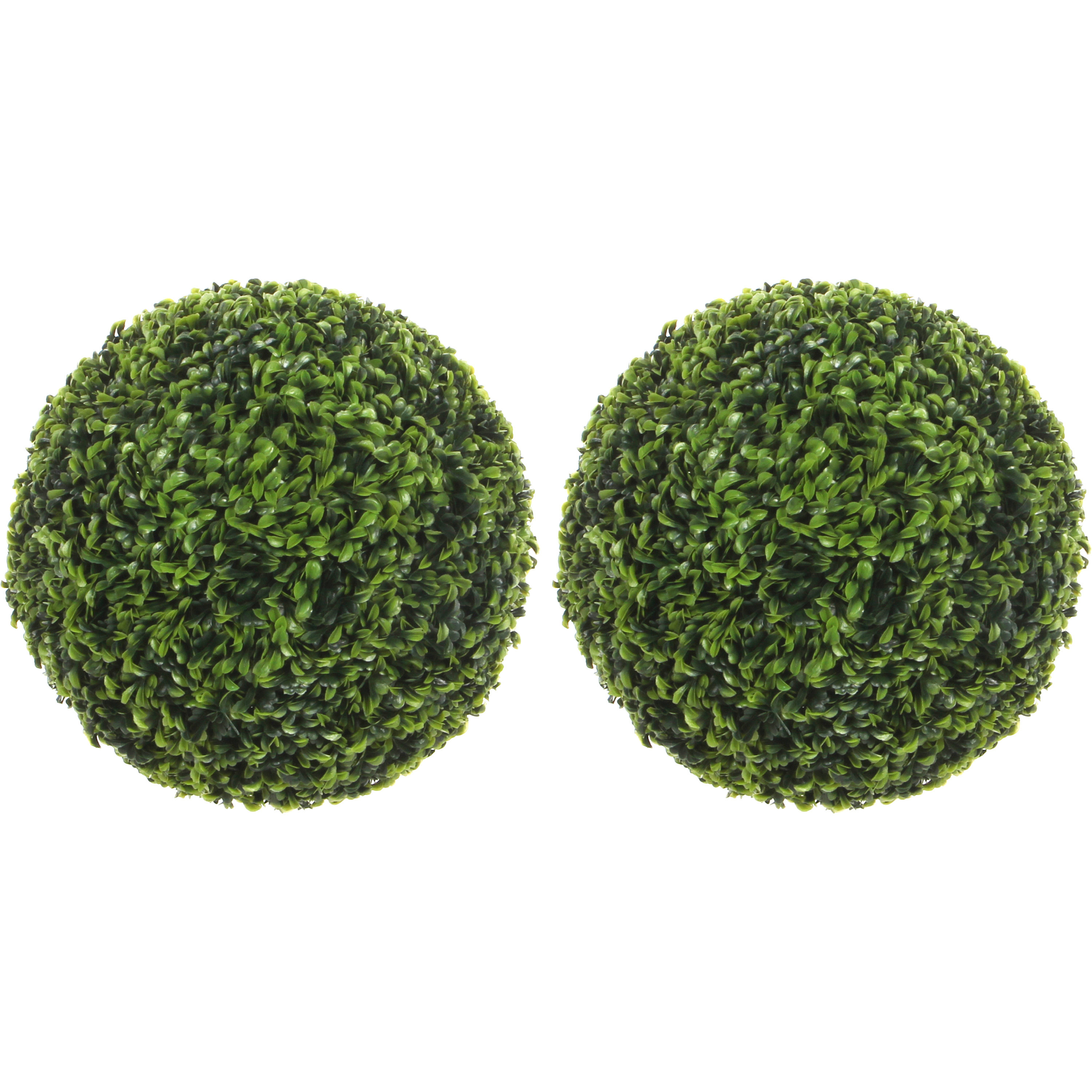 Mica decorations Buxus bol groen - 2 st - D50 cm - Kunstplant buiten/binnen - UV-bestendig