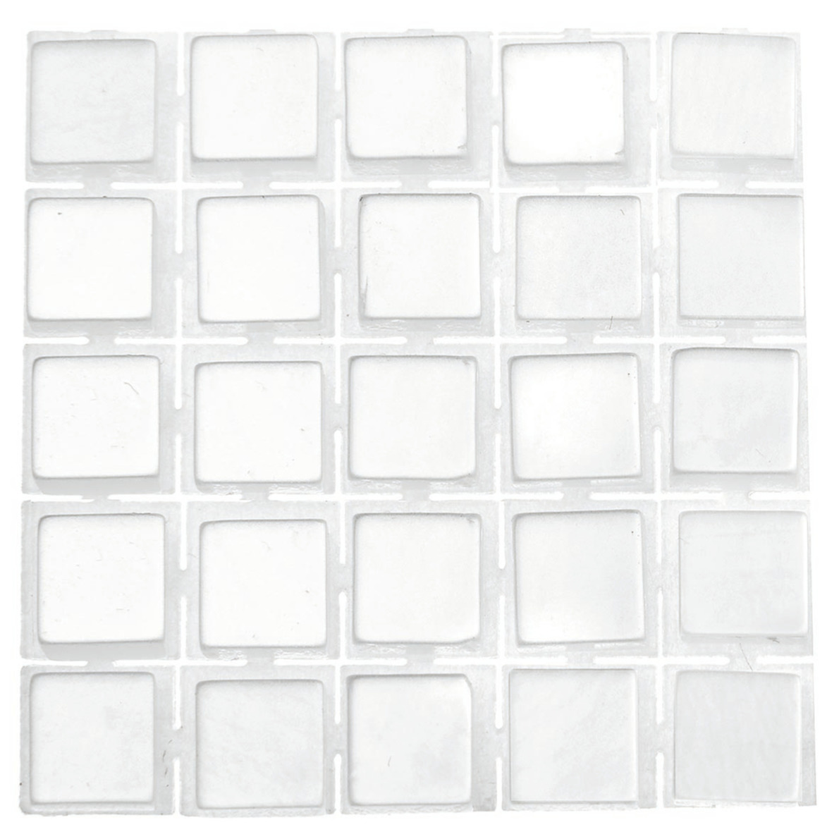 357x stuks mozaieken maken steentjes/tegels kleur wit 5 x 5 x 2 mm -
