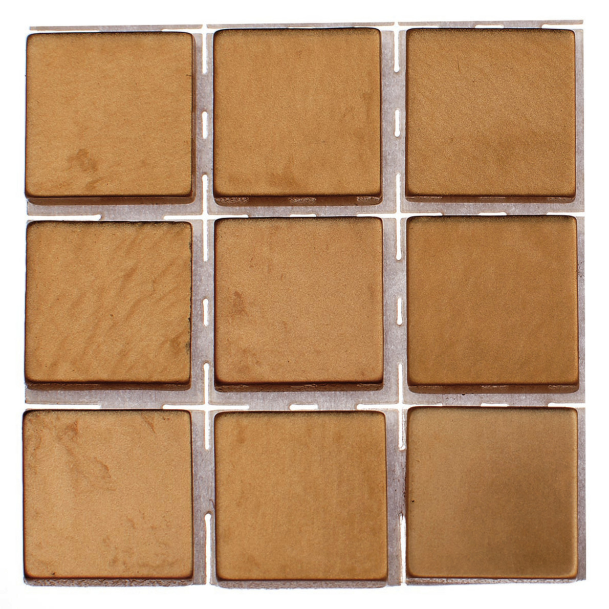 378x stuks mozaieken maken steentjes/tegels kleur brons 10 x 10 x 2 mm -