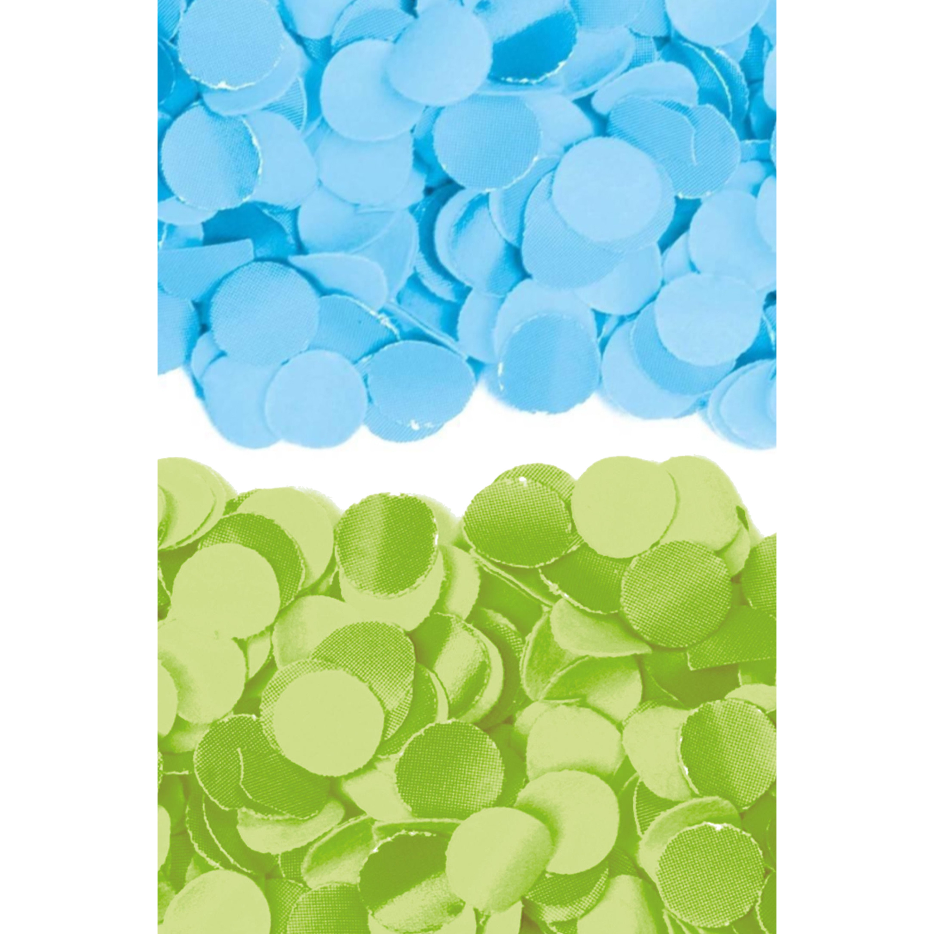 600 gram groen en blauwe papier snippers confetti mix set feest versiering -