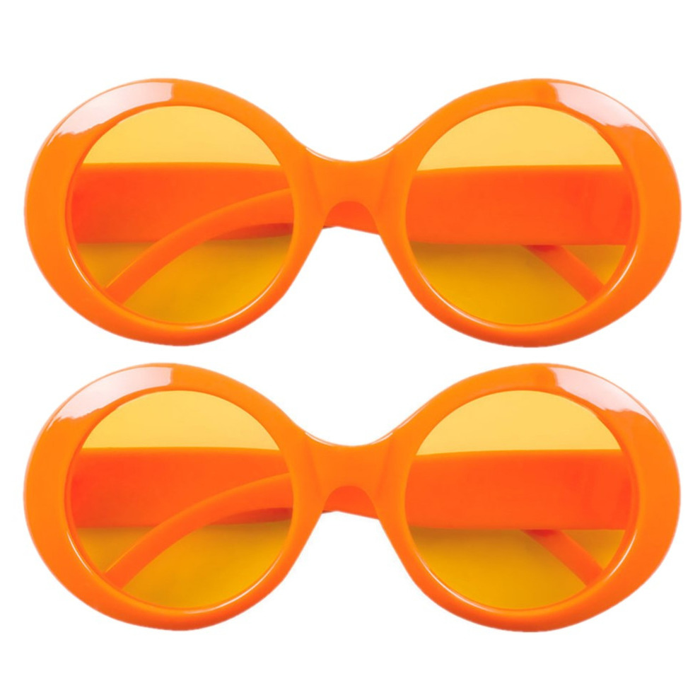 8x stuks oranje/holland fan artikelen dames zonnebril - Suppporters kleding accessoires - Dames model