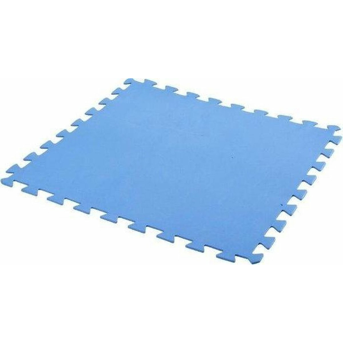 9x stuks Foam puzzelmat zwembadtegels/fitnesstegels blauw 50 x 50 cm -