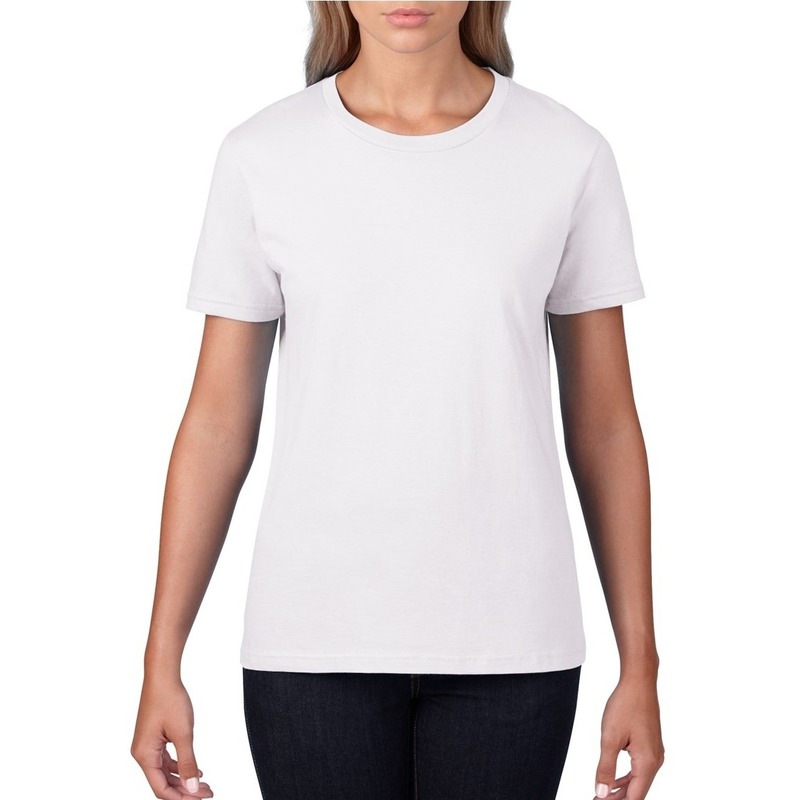 Af en toe stijl krullen Witte dames casual t-shirts met ronde hals bestellen? | Shoppartners.nl