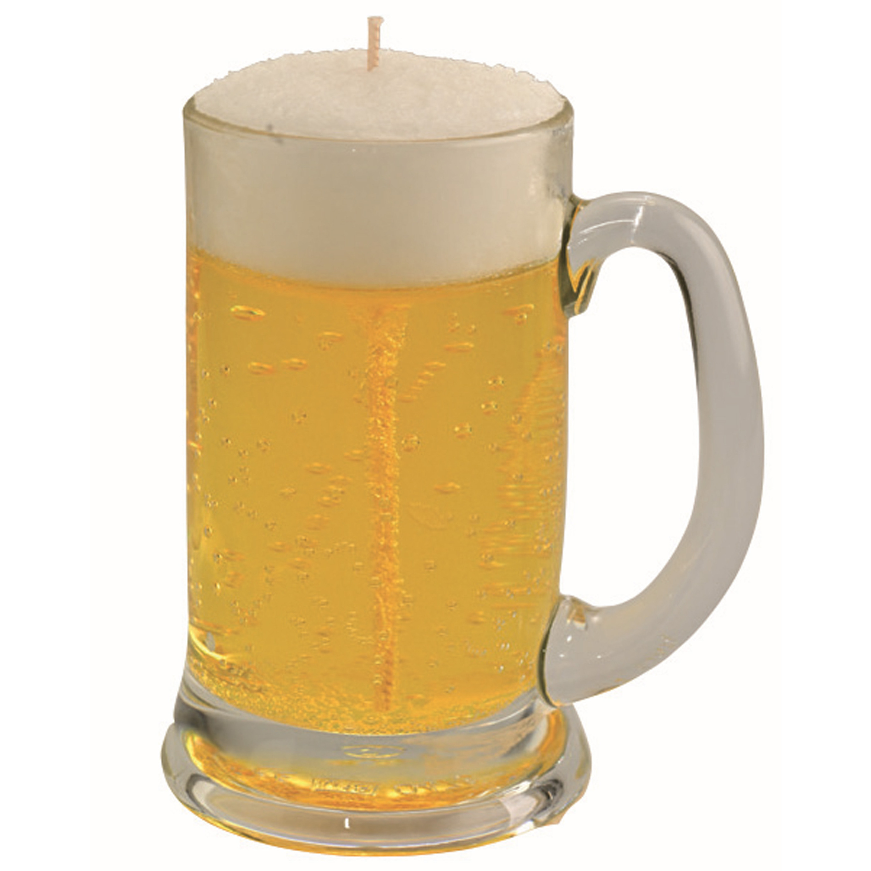 Bierglas gadget/kado Bierkaars - bierpul - H13 cm/D8 cm - Vaderdag/verjaardag -