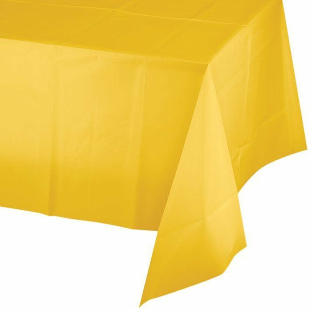 Creative Converting Feest tafelkleed van papier - 2x - geel - 274 x 137 cm - Pasen thema -