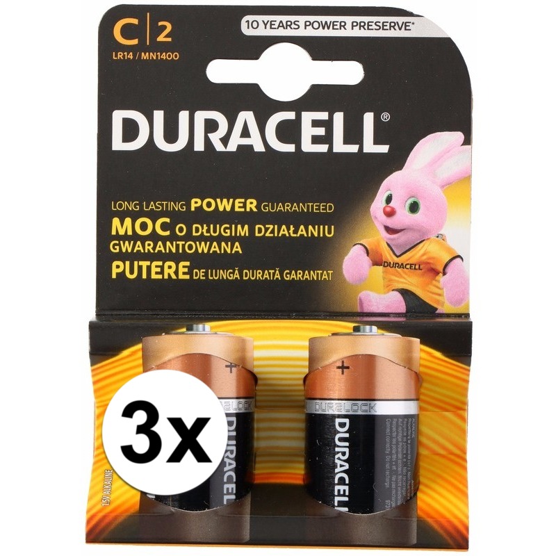 Duracell batterijen CR/LR14 6 stuks