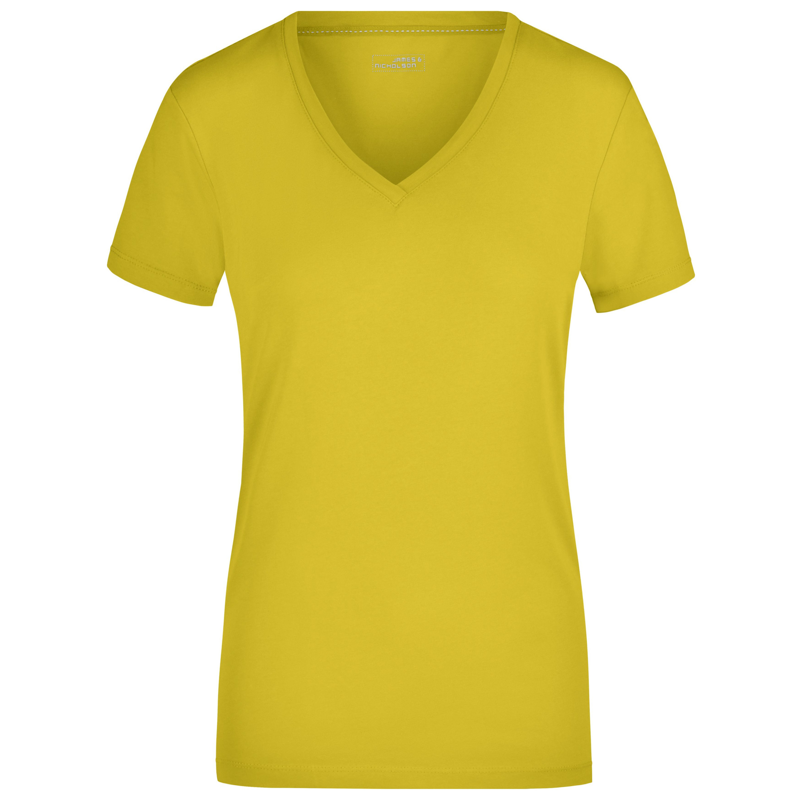 Dames Kleding voor voor Tops voor T-shirts Lemaire Katoen T-shirt Met V-hals in het Geel 