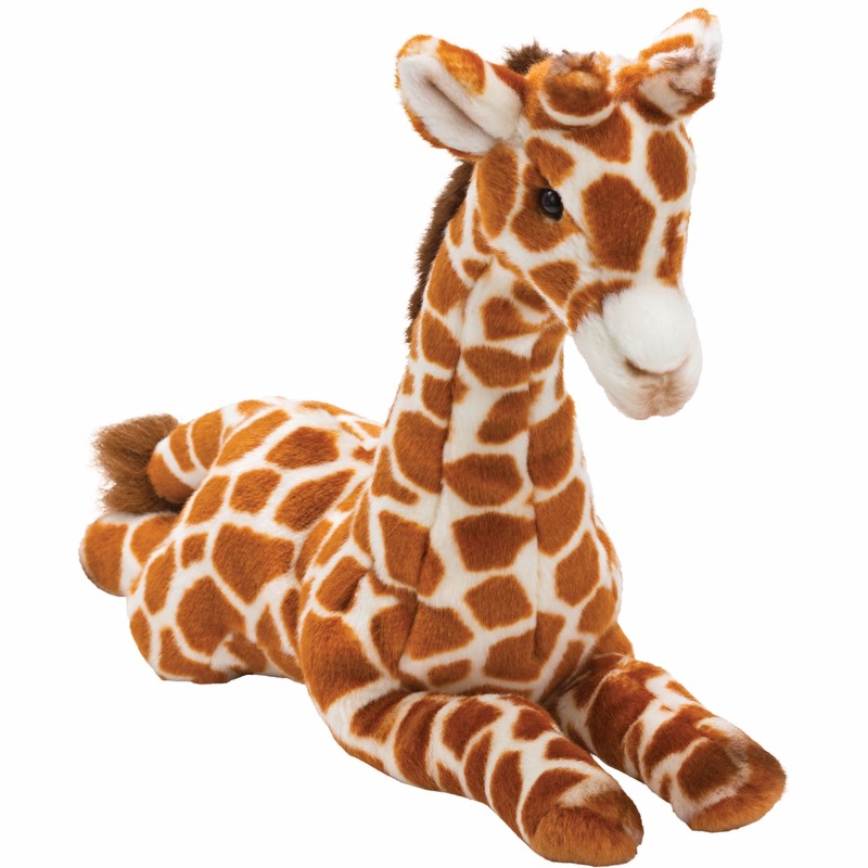 Giraffe knuffels liggend 35 cm -