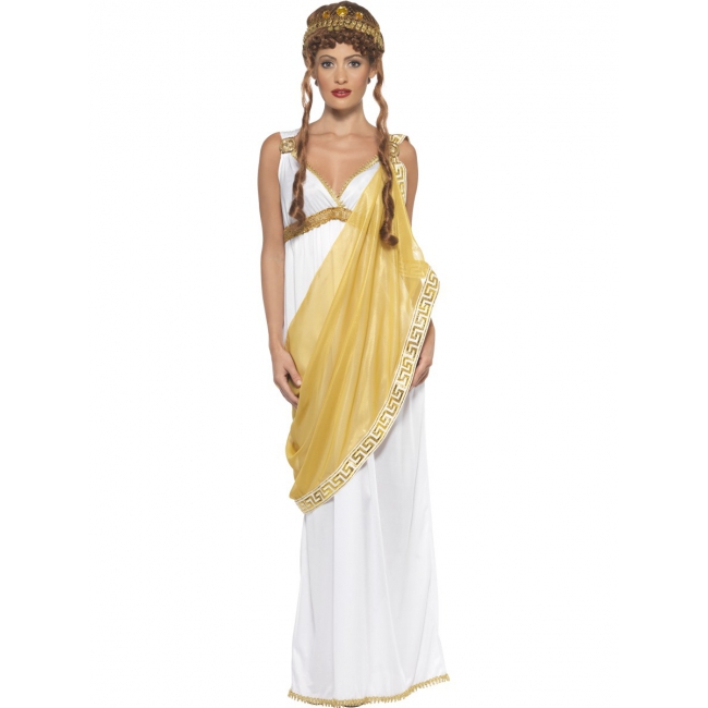 Griekse/Romeinse dame verkleedoutfit/jurk voor dames 36-38 (S) -