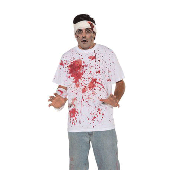 Stijg Snelkoppelingen doe alstublieft niet Horror shirt wit met bloed bestellen? | Shoppartners.nl