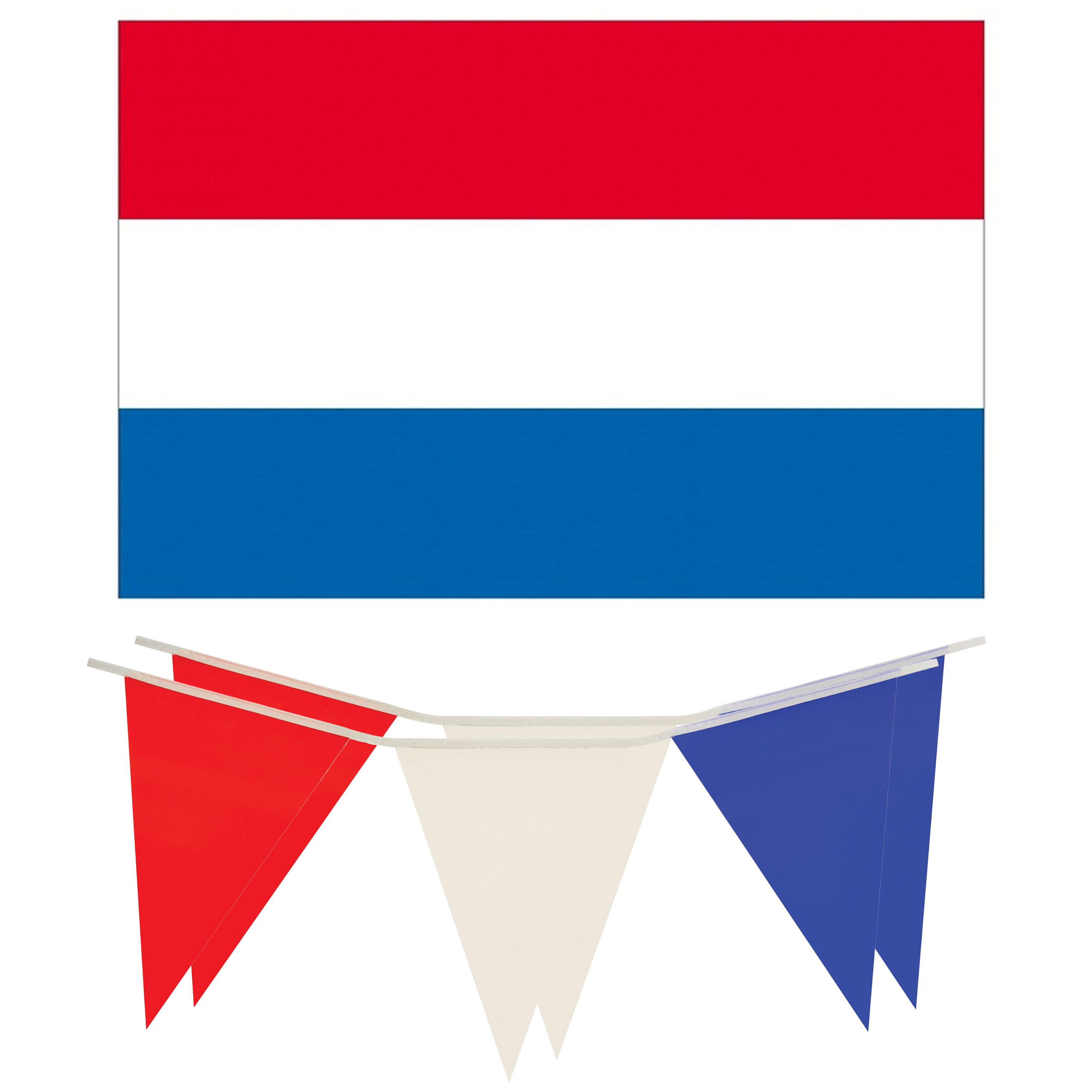 Henbrandt - Nederlandse vlaggen versiering set 3-delig - Holland