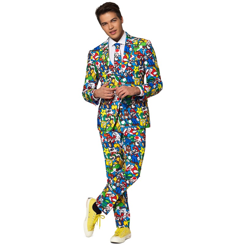 Heren verkleedkostuum Super Mario business suit 48 (M) -