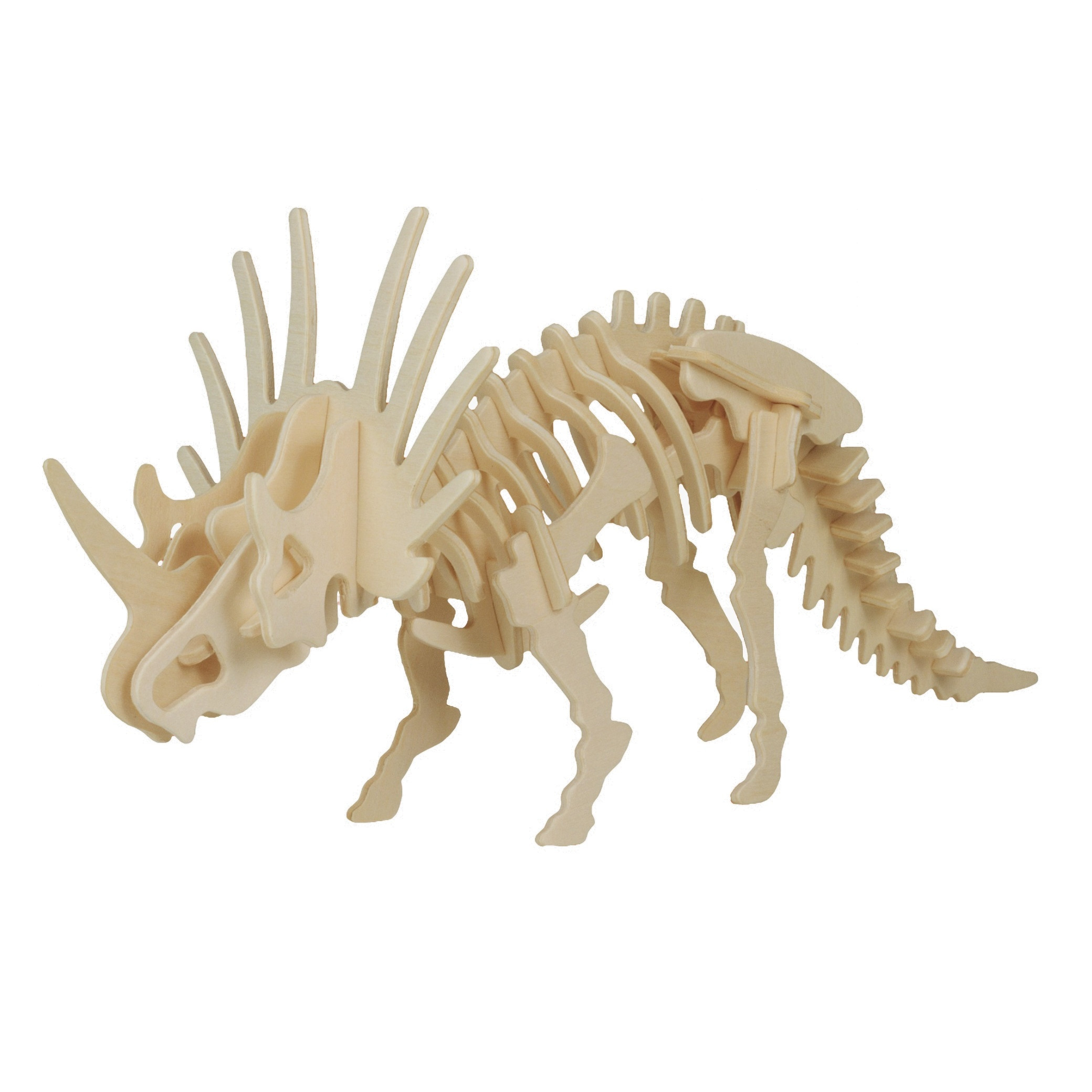 Troosteloos Giraffe schreeuw Houten 3D puzzel styracosaurus dinosaurus 23 cm bestellen? | Shoppartners.nl