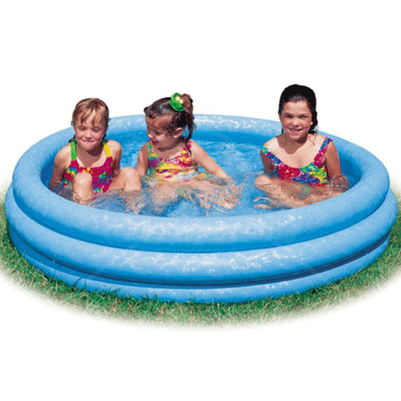Opblaasbaar kinderzwembad Intex met voetenbad