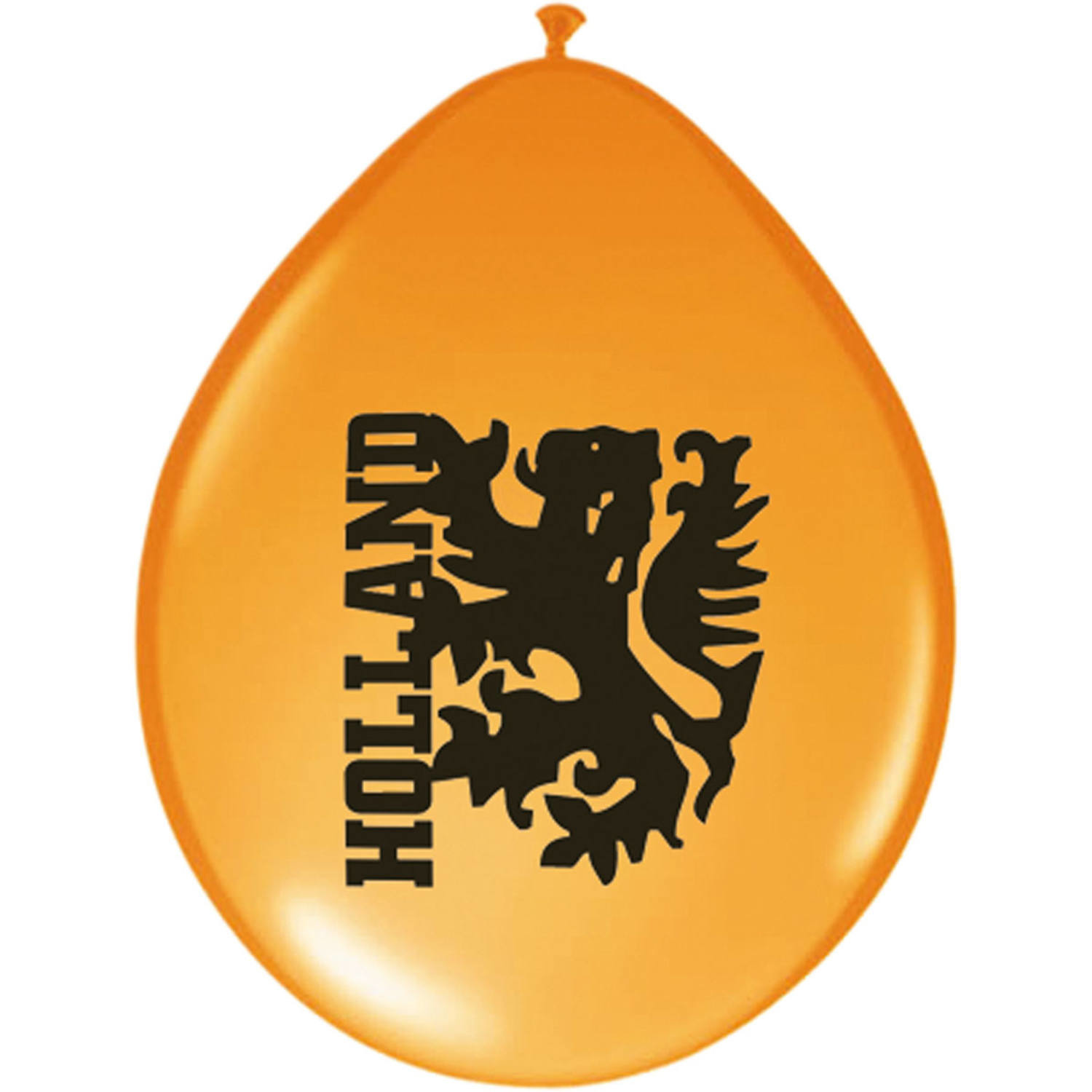 Oranje Holland ballonnen met leeuw 32 stuks -