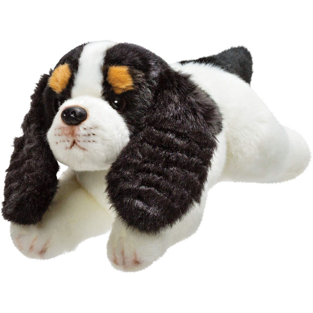 Pluche knuffel dieren King Charles Spaniel hond 30 cm - Speelgoed knuffelbeesten - Honden soorten