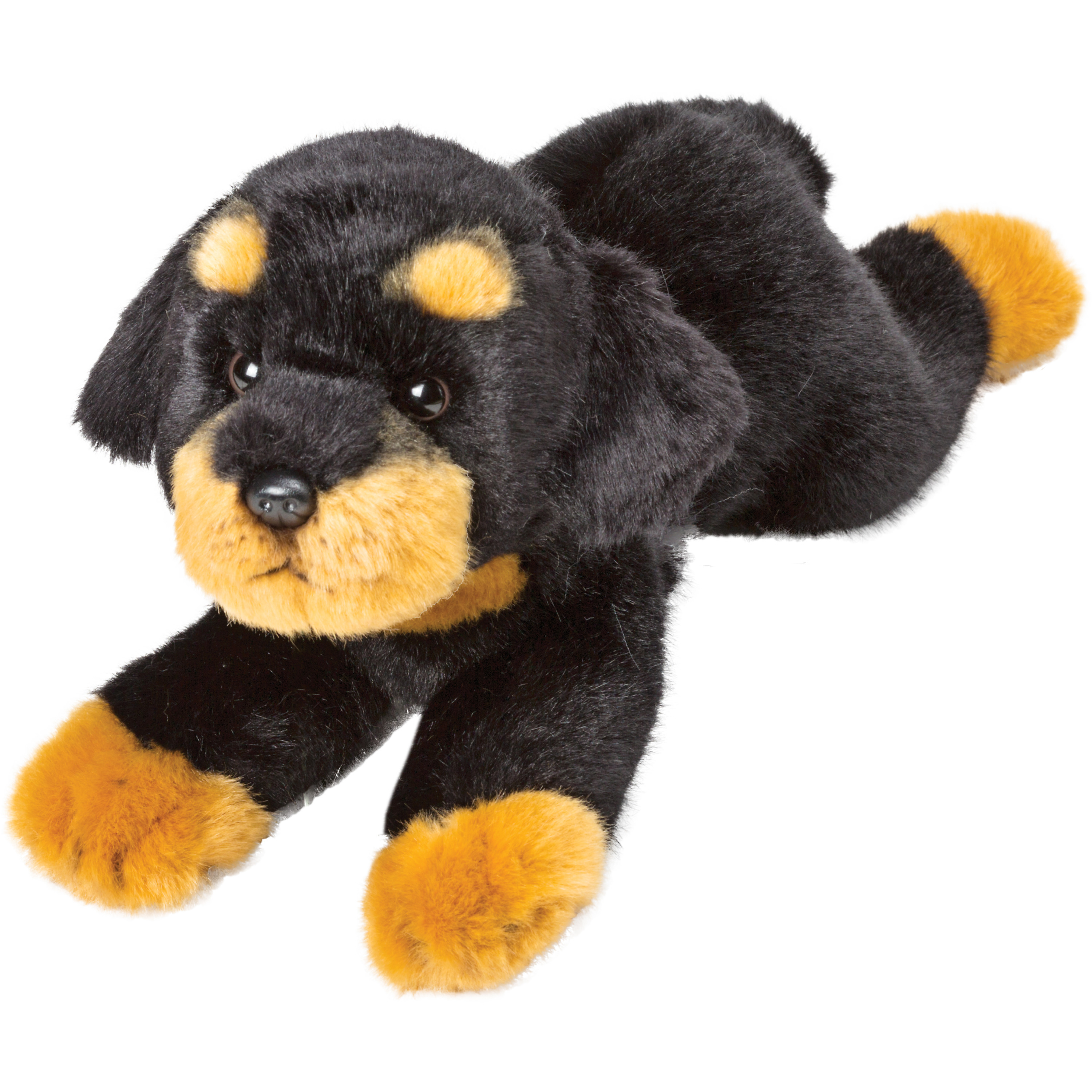 Pluche knuffel dieren Rottweiler hond 30 cm - Speelgoed knuffelbeesten - Honden soorten
