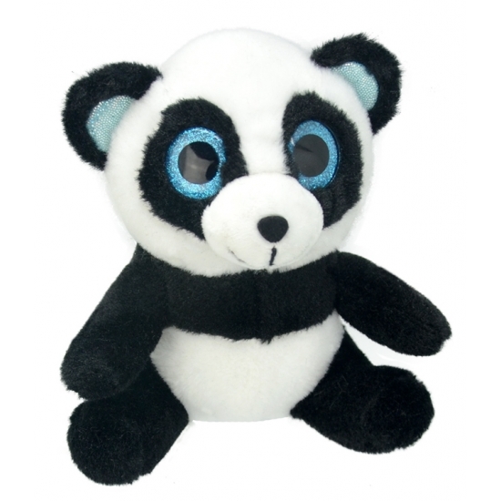 Pluche panda knuffeldier 18 cm -
