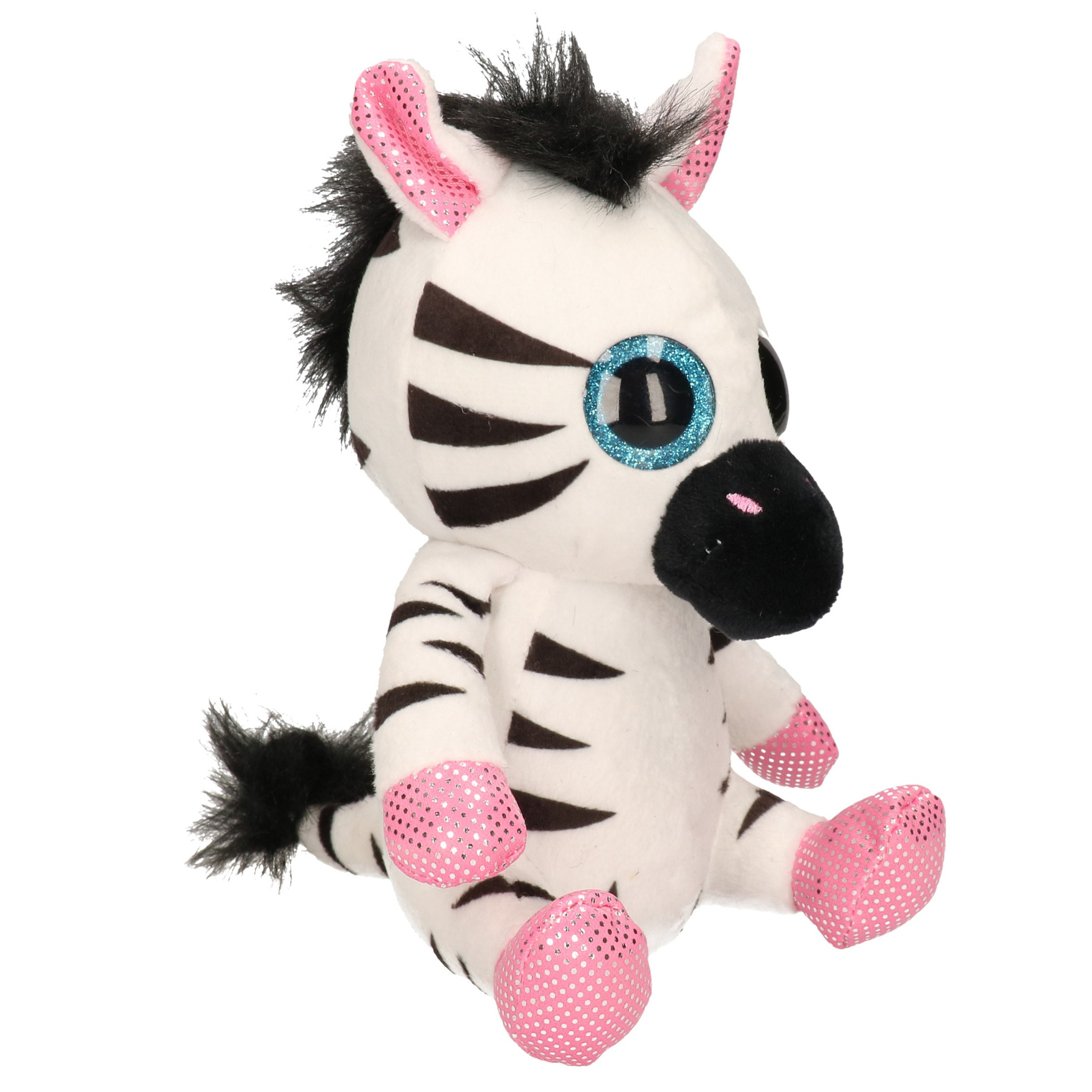 Pluche zebra knuffeldier 20 cm -
