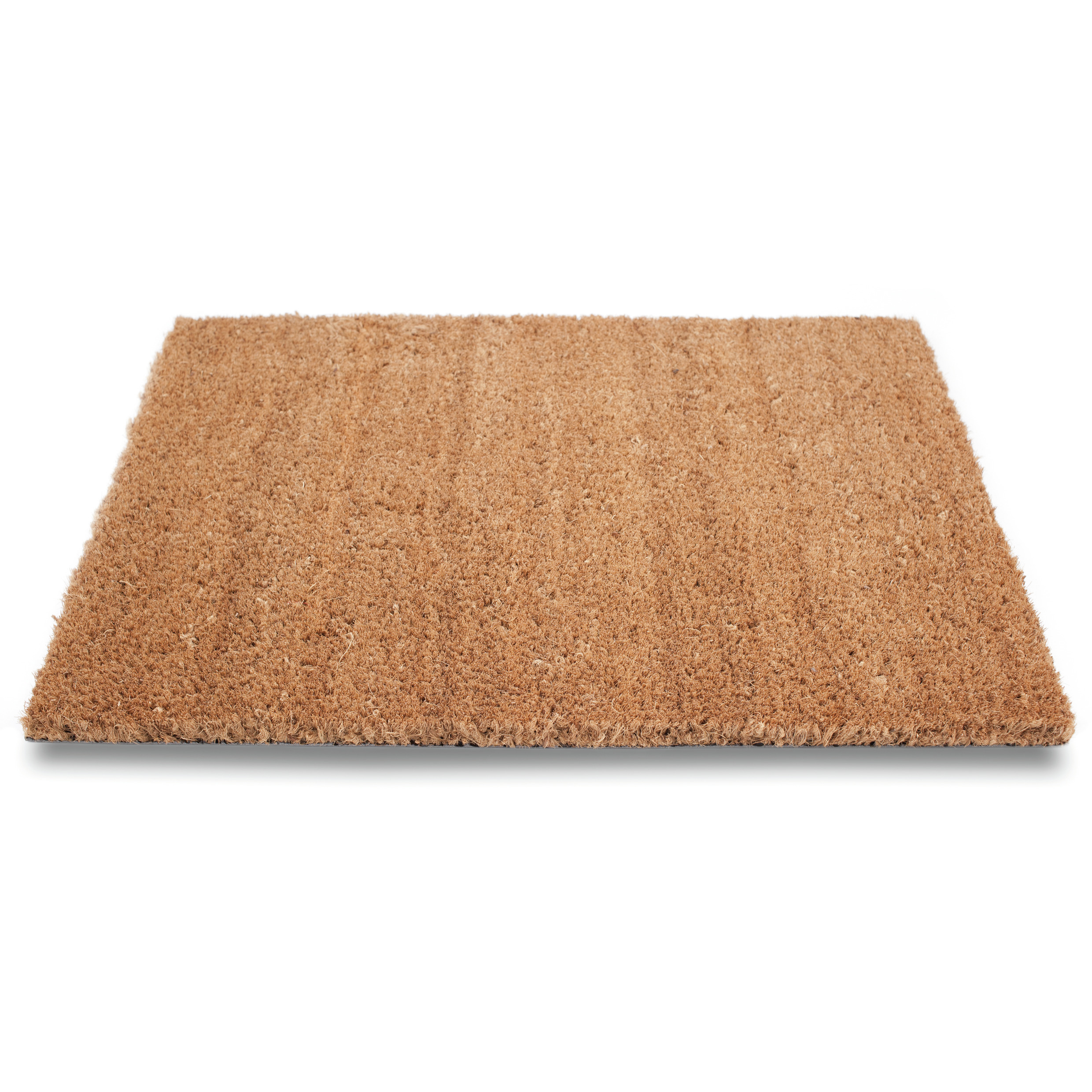 Set van 2x stuks grote bruine deurmatten/buitenmatten pvc/kokos 60 x 100 cm -