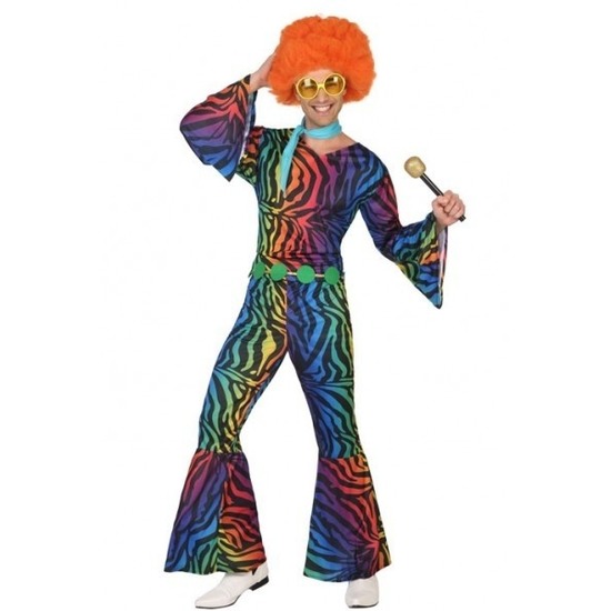 Seventies/disco outfit voor heren XL -