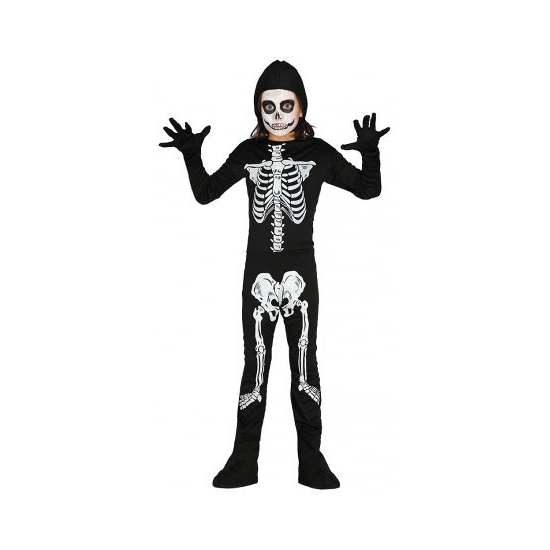 Skelet kostuum voor kinderen 110-116 (5-6 jaar) -