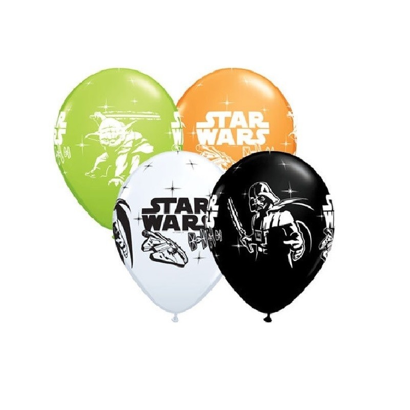 Star Wars print ballonnen 12x stuks -
