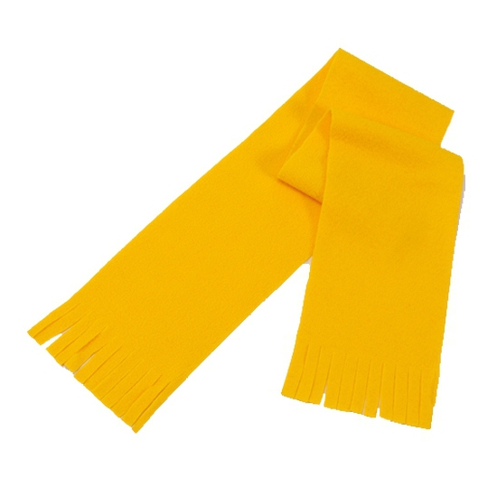 Super voordelige gele fleece sjaal voor kids -