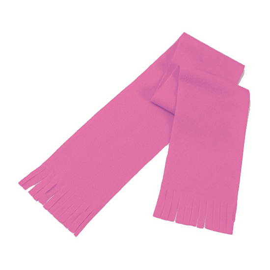Super voordelige roze fleece sjaal voor kids -