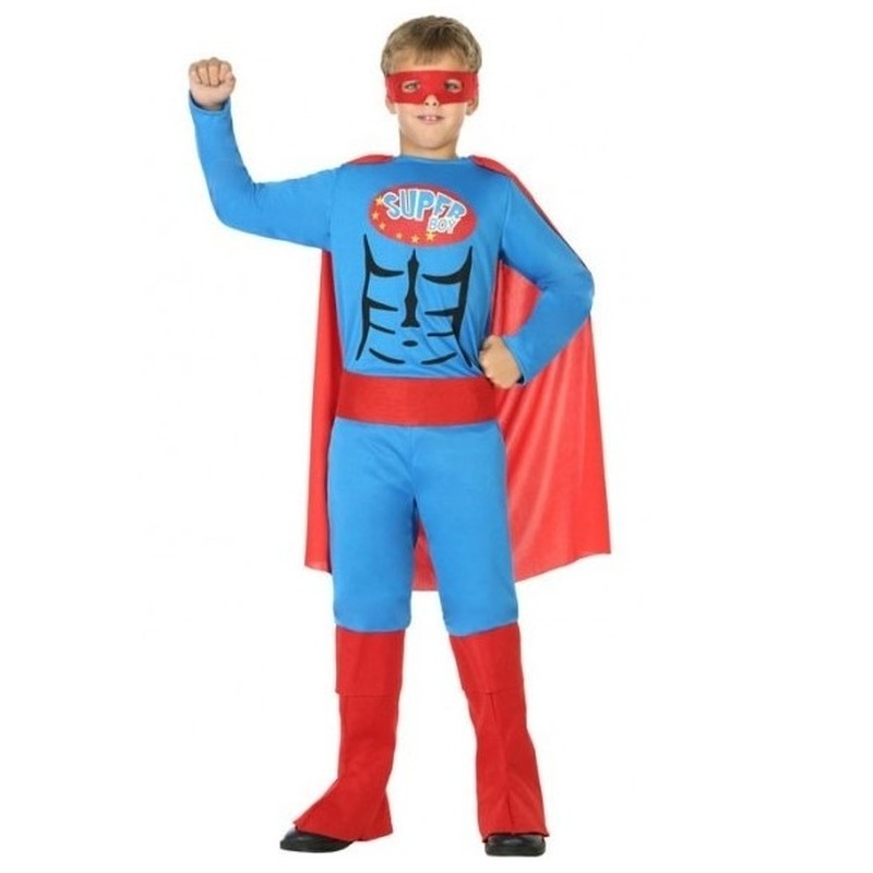 Superhelden pak voor jongens 128 (7-9 jaar) -