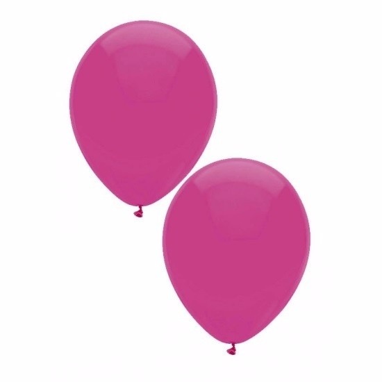 Voordelige donker roze ballonnen 10 stuks -