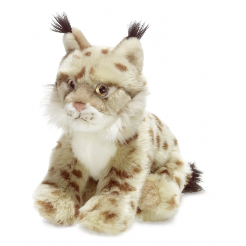 Witte lynx knuffel van het WNF 23 cm -