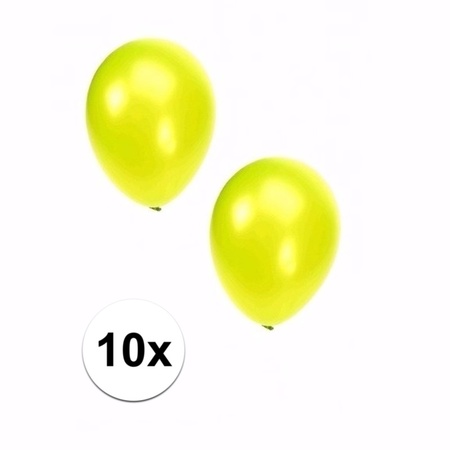 Lime grote ballonnen 10 stuks