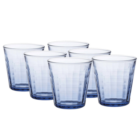 12x Drinking glasses blue 170 ml Prisme