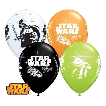 Star Wars print ballonnen 12x stuks