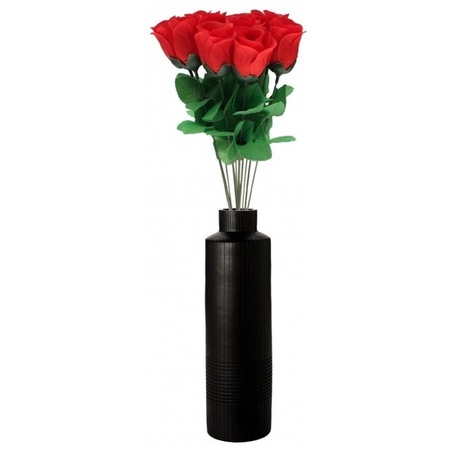 12x Super voordelige rode rozen 28 cm Valentijnsdag