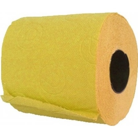 3x Rol gekleurd toiletpapier turquoise/geel/zwart