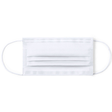 1x White reusable mouth masks for adults