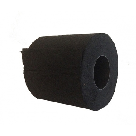 3x Rol gekleurd toiletpapier zwart/geel/rood