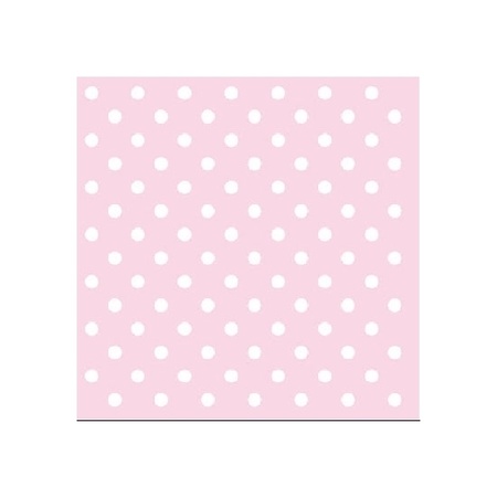 20x Napkin dots pink 3-layers 