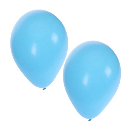 25x baby blauwe ballonnen