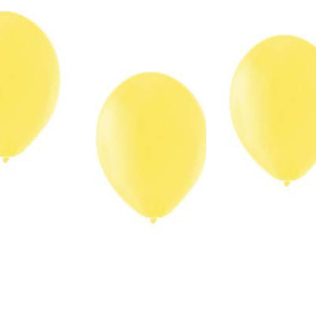 Helium tankje met 50 gele ballonnen