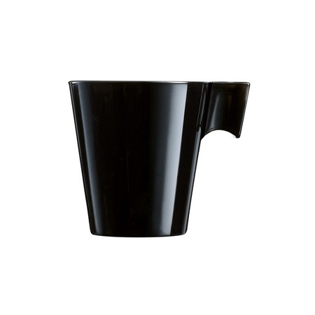 2x Caffe Lungo koffie/espresso mok zwart