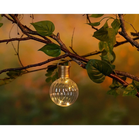 3x Outdoor/garden Led lantern solar light 11 cm
