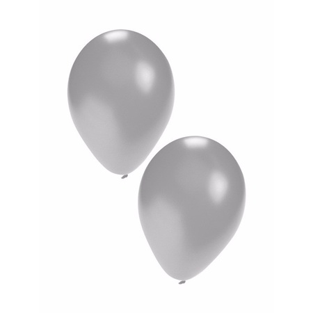 Silver balloons 40x pieces